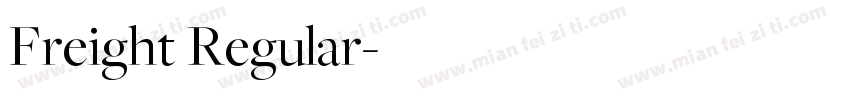 Freight Regular字体转换